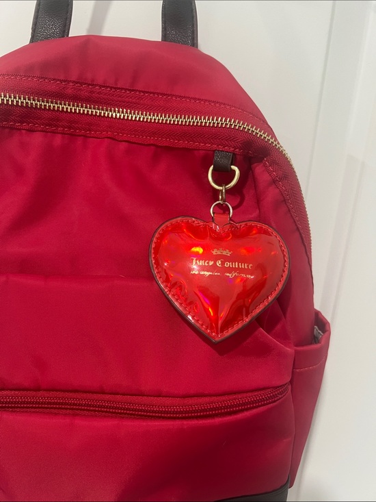 Juicy Couture Small/Medium Red Nylon Backpack with‎ Heart Charm main image 6
